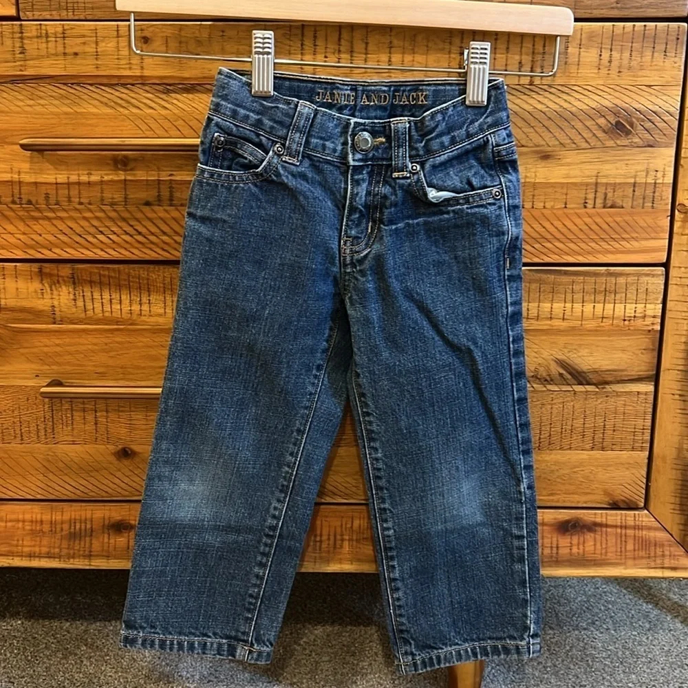 Janie & Jack Boys Outfit Bundle Vest and Jeans
